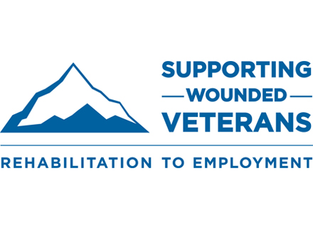 Supporting wounded veterans - rehabilitation to employment logo