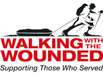 Walking with the wounded - supporting those who served logo
